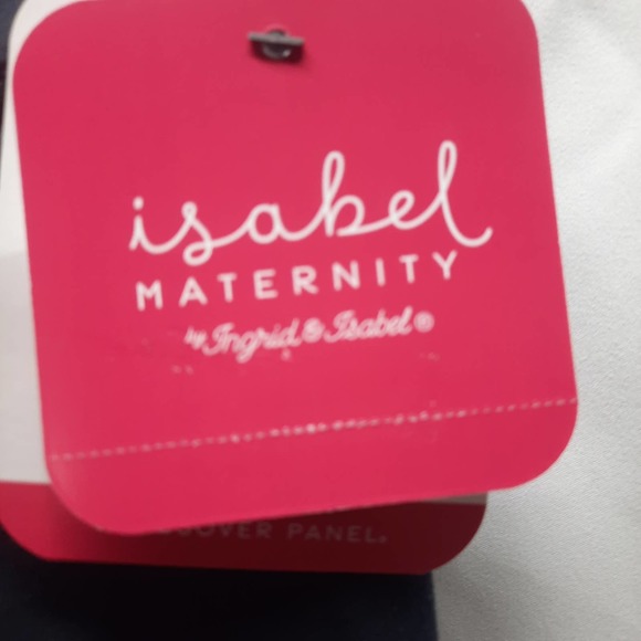 New Old Stock Ingrid & Isabel Bermuda Maternity Black shorts w/ crossover back 4 - Picture 6 of 7